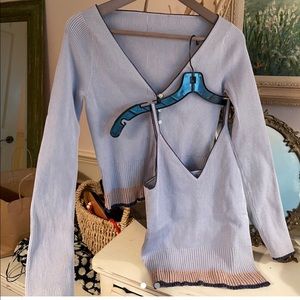 Purple and peach cami and sweater set